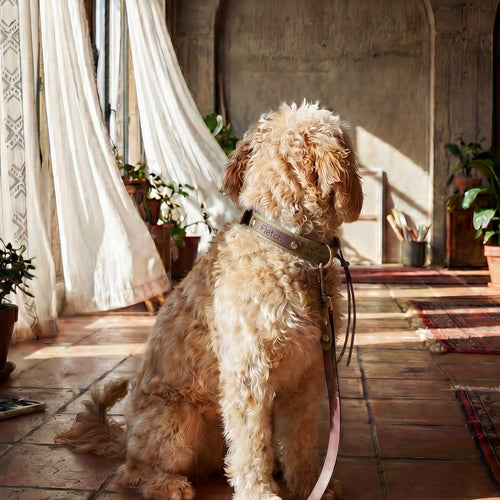 Brown and Olive Collar