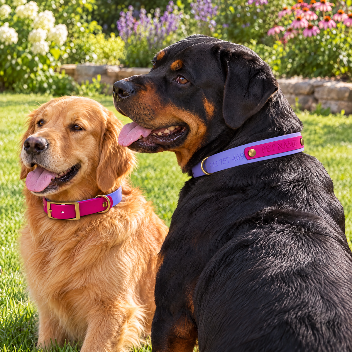 Magenta and Periwinkle Collar