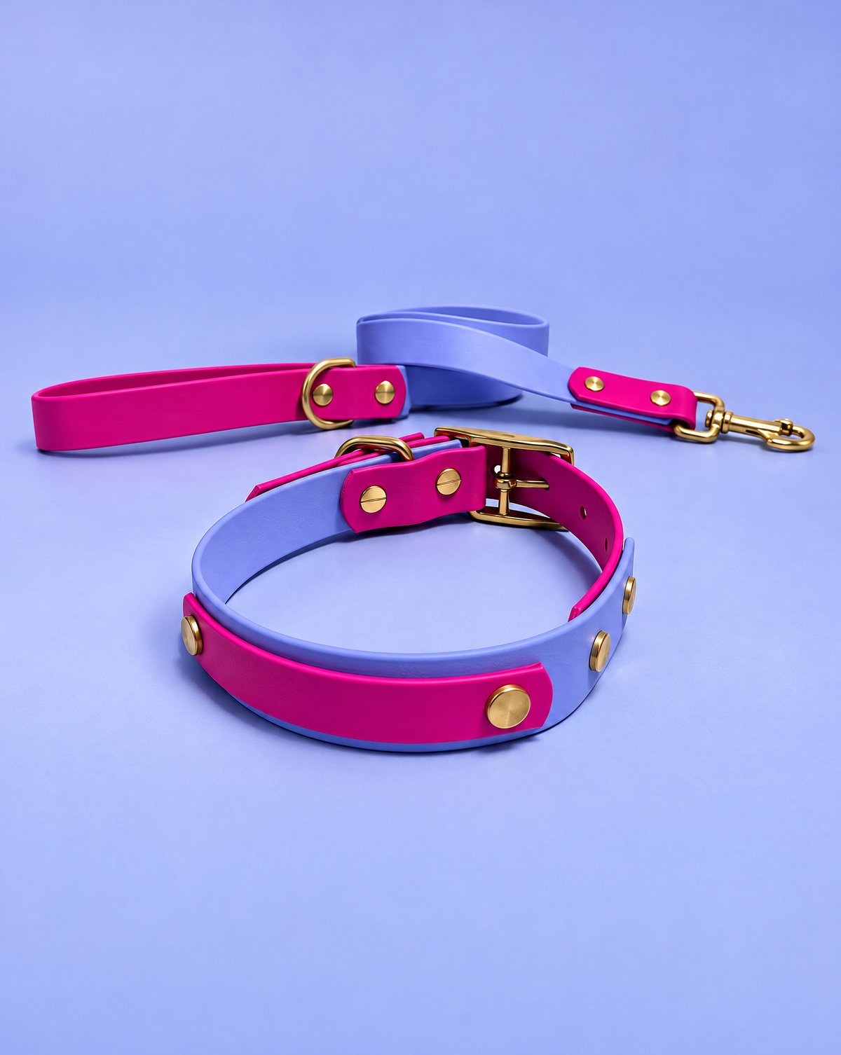 Magenta and Periwinkle Collar