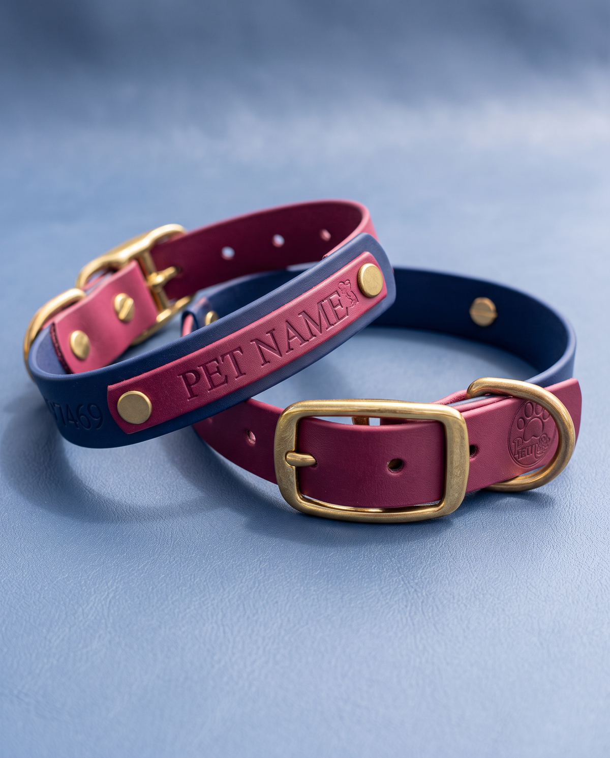 Maroon and Navy Collar