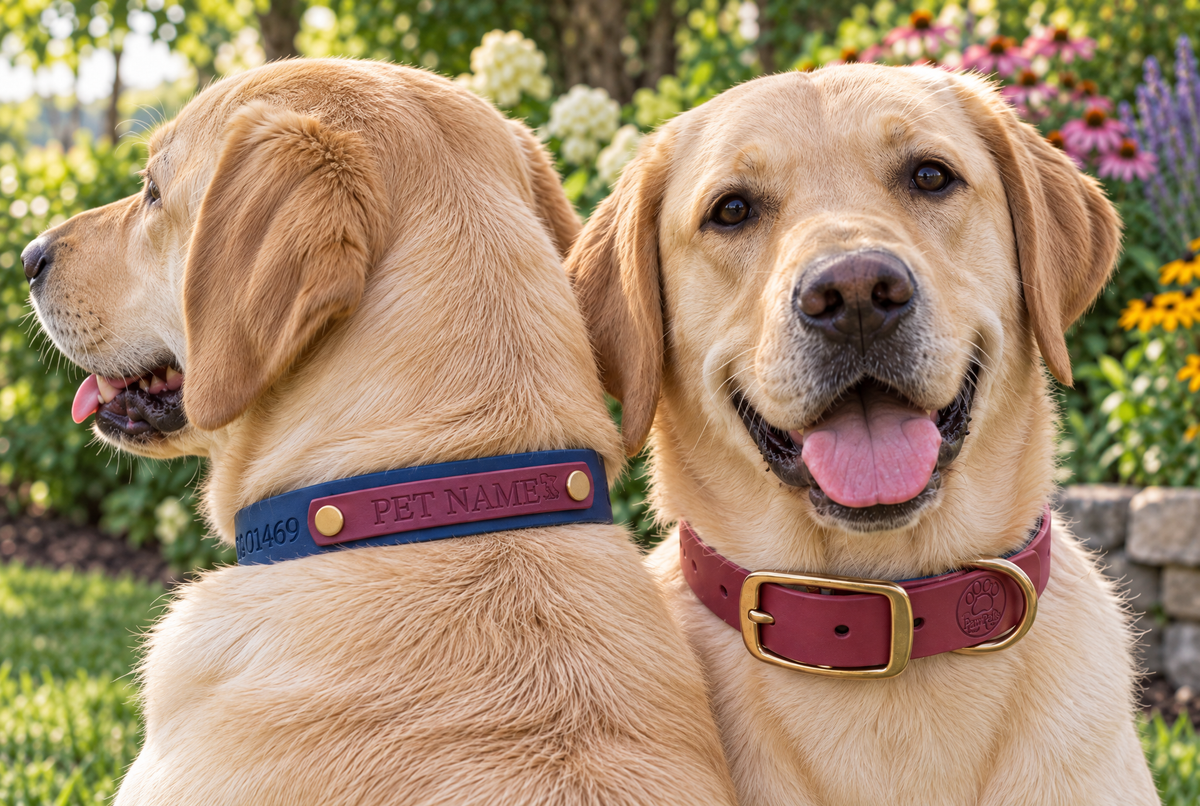 Maroon and Navy Collar