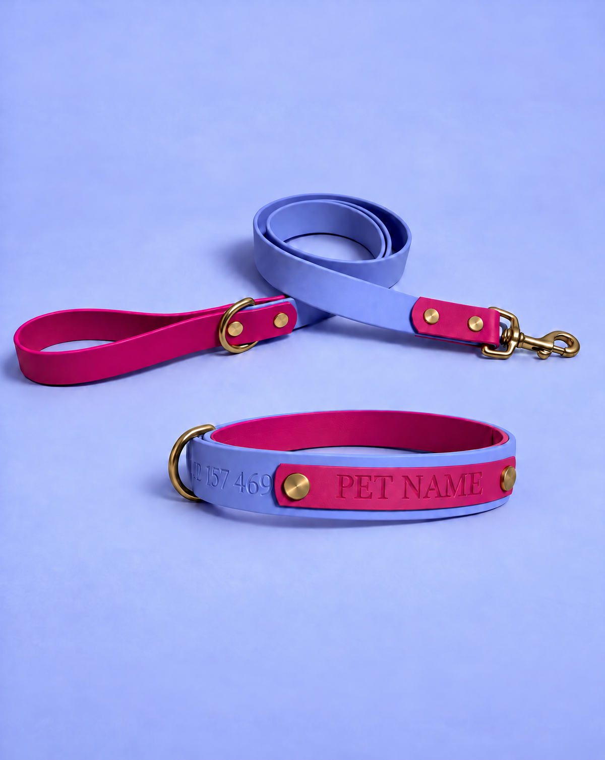 Magenta and Periwinkle Collar