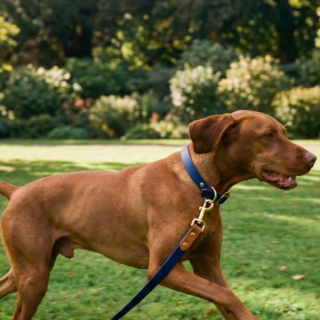 Navy and Caramel Collar