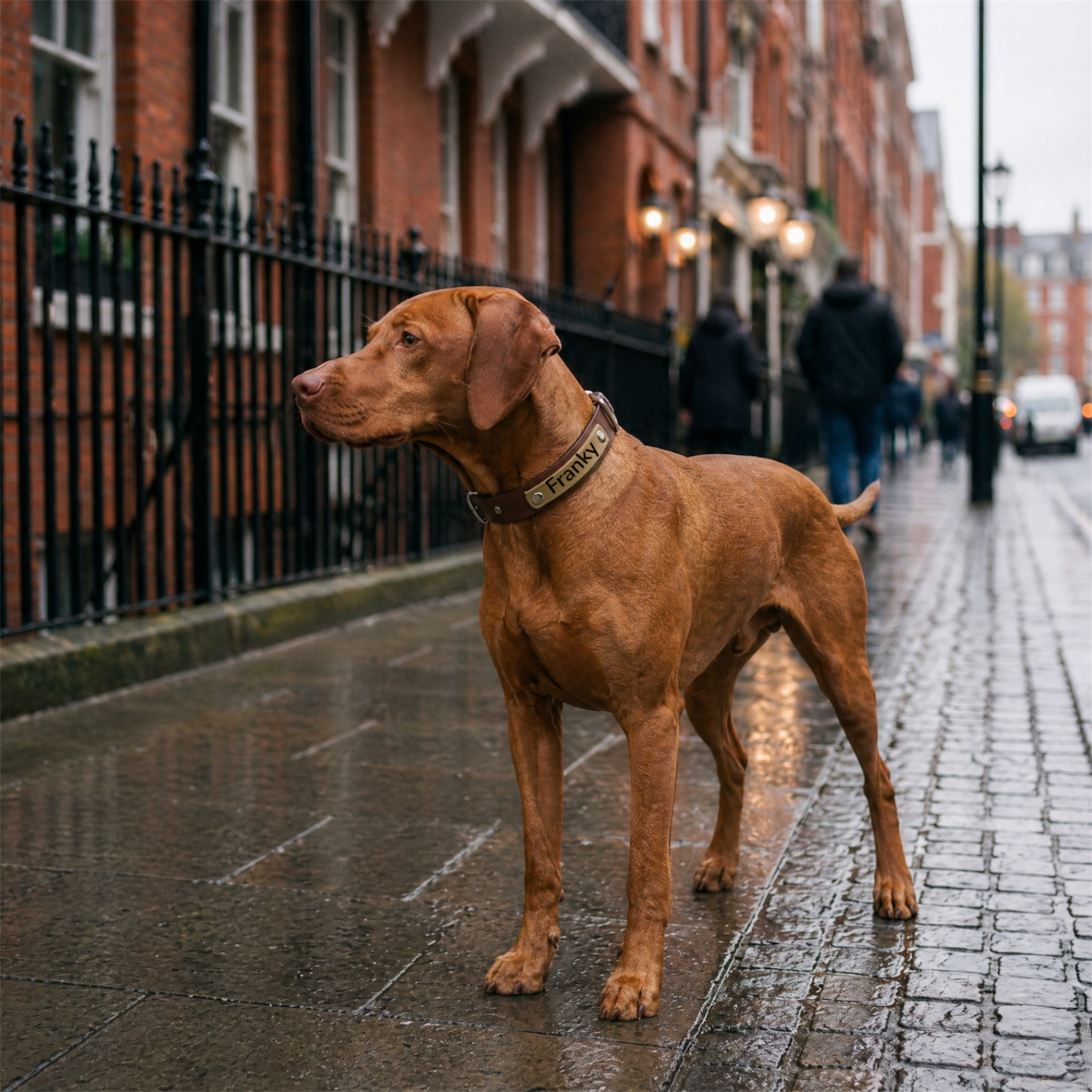 Olive and Brown Collar